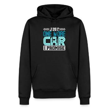 Autos - Männer Premium Bio Hoodie - Schwarz - Vorne - Nico (187cm)