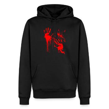 Cadeau effrayant d'Halloween - Sweat à capuche Premium bio Homme - noir - Devant - Nico (187cm)