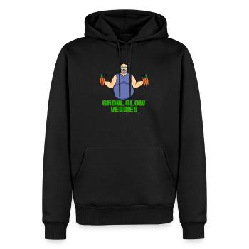 Gemüse Verkäufer - Männer Premium Bio Hoodie - Schwarz - Vorne - Nico (187cm)