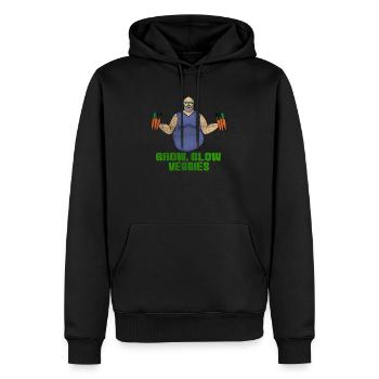 Gemüse Verkäufer - Männer Premium Bio Hoodie - Schwarz - Vorne - Nico (187cm)