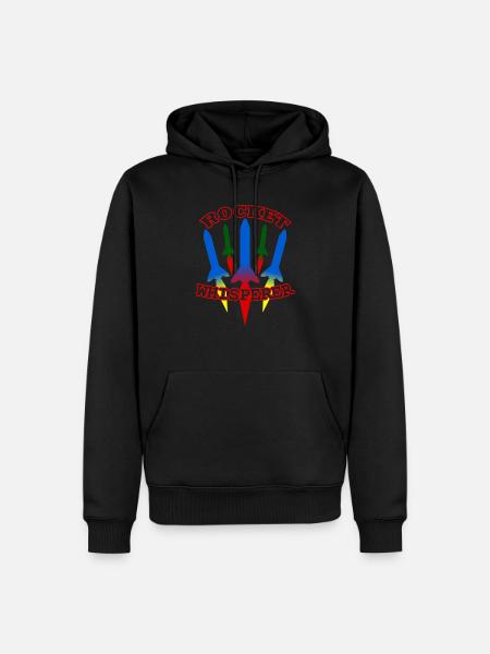 Rocket - Rocket Whisperer - Rocket Science - Men’s Premium Organic Hoodie - black