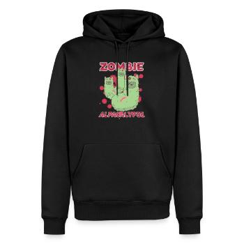 Zombie Apocalypse - Sweat à capuche Premium bio Homme - noir - Devant - Nico (187cm)