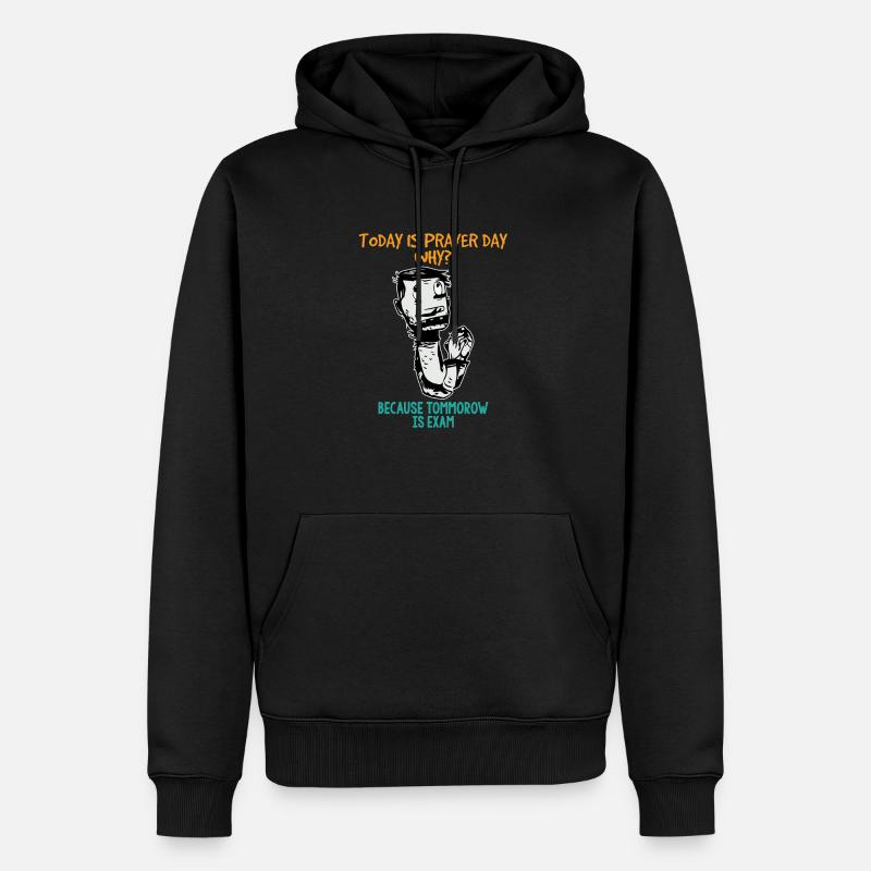 Prüfungen - Männer Premium Bio Hoodie - Schwarz