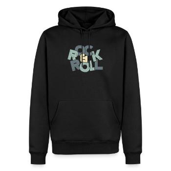 Rock & Roll Kinder Geschenk Spruch - Männer Premium Bio Hoodie - Schwarz - Vorne - Nico (187cm)