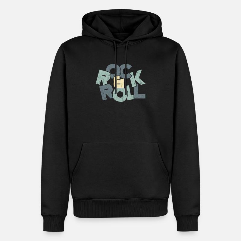 Cadeau pour enfants Rock & Roll - Sweat à capuche Premium bio Homme - noir