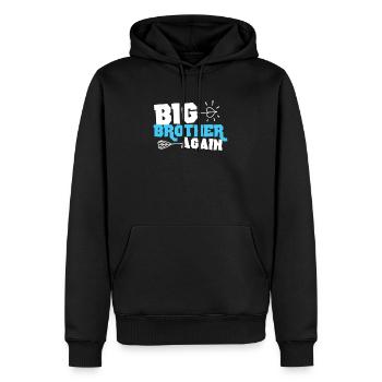 Großer Bruder Big Brother Again Geschwister - Männer Premium Bio Hoodie - Schwarz - Vorne - Nico (187cm)