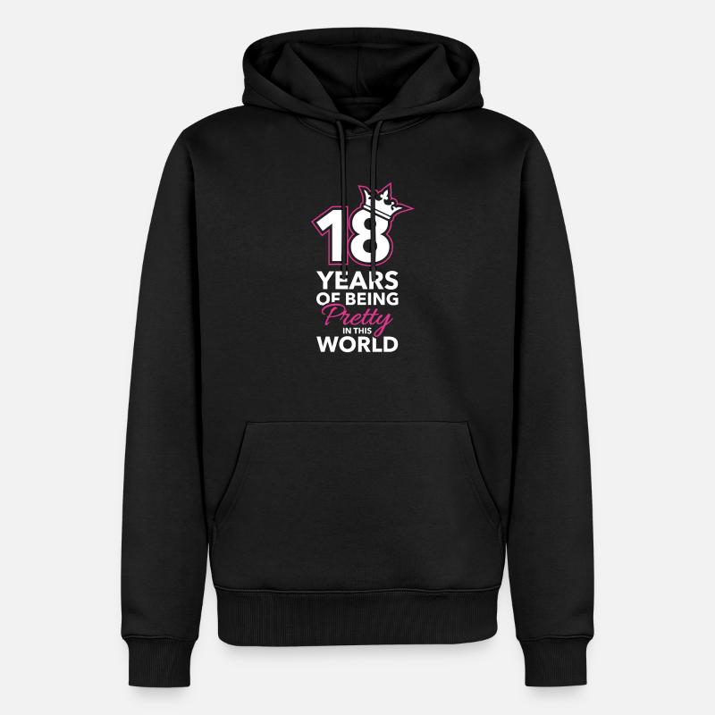 18 anniversaire - Sweat à capuche Premium bio Homme - noir