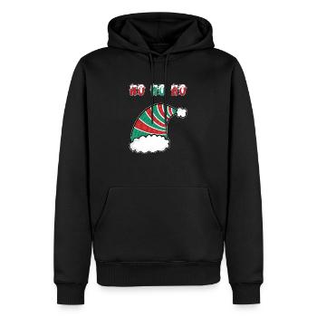 ho ho ho Weihnachts T-Shirt - Männer Premium Bio Hoodie - Schwarz - Vorne - Nico (187cm)