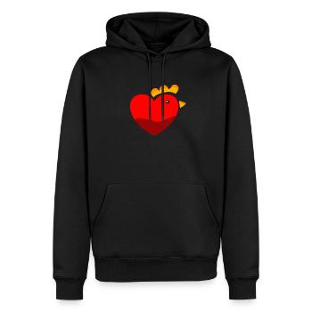 Hühner Henne Hahn Hühnerhalter Ei Küken Kleintier - Männer Premium Bio Hoodie - Schwarz - Vorne - Nico (187cm)