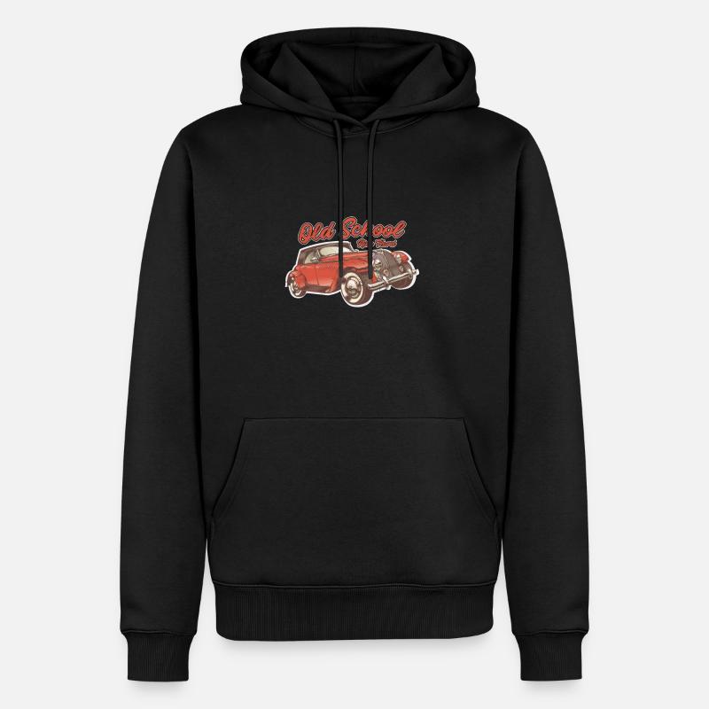 Oldtimer - Männer Premium Bio Hoodie - Schwarz