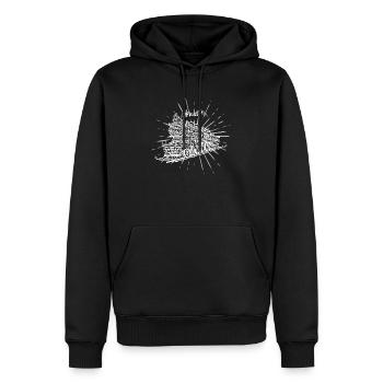 Musik Zug - Chorsänger, Dirigenten, Chorleiter - Männer Premium Bio Hoodie - Schwarz - Vorne - Nico (187cm)