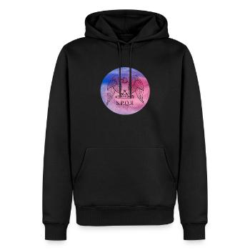 Rom S.p.q.r spqr Forum Romanum Cäsar Nero Augustus - Männer Premium Bio Hoodie - Schwarz - Vorne - Nico (187cm)