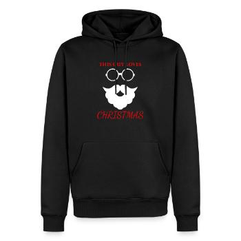 Santa Claus - Men’s Premium Organic Hoodie - black - Front - Nico (187cm)