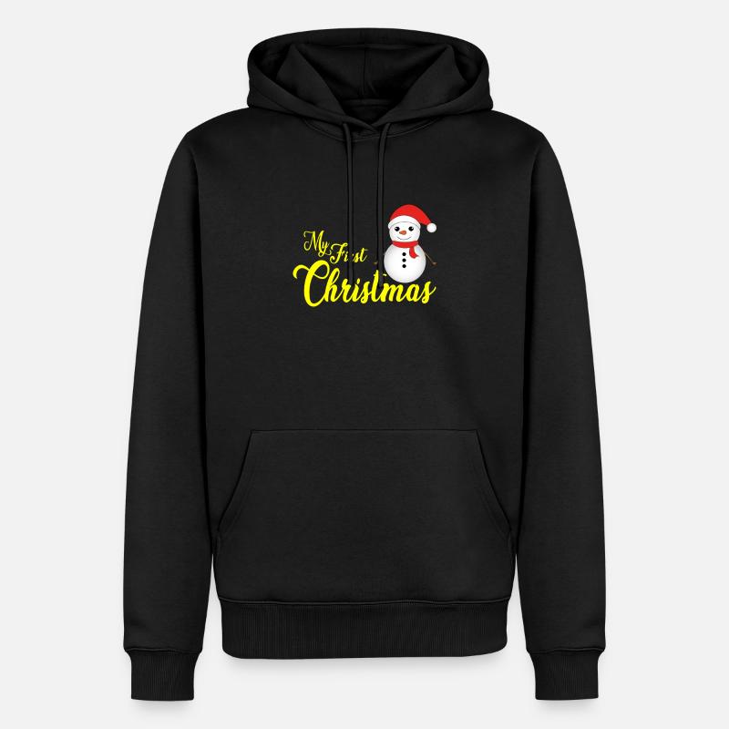 T-shirt de Noël - Sweat à capuche Premium bio Homme - noir