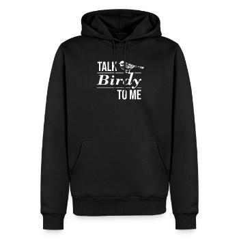 Drôle Parler Birdy Gift Bird Nerd Pet - Sweat à capuche Premium bio Homme - noir - Devant - Nico (187cm)