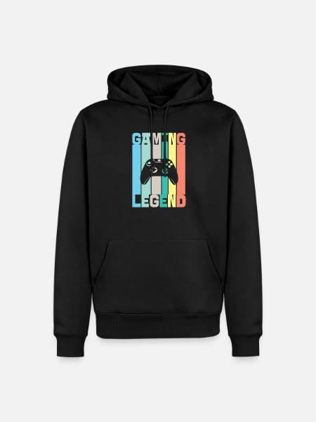 Gaming Legend - Männer Premium Bio Hoodie - Schwarz