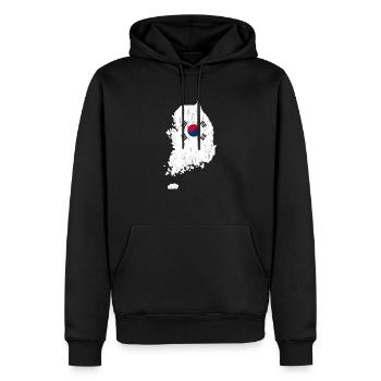 Nordkorea Südkorea Flagge Asien Geschenk - Männer Premium Bio Hoodie - Schwarz - Vorne - Nico (187cm)