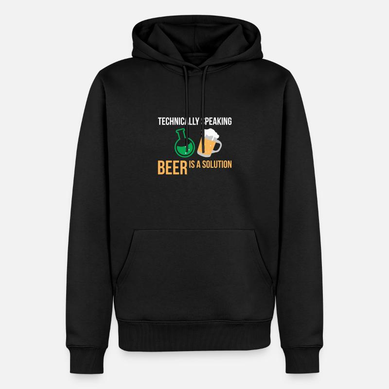 Chimie - Sweat à capuche Premium bio Homme - noir