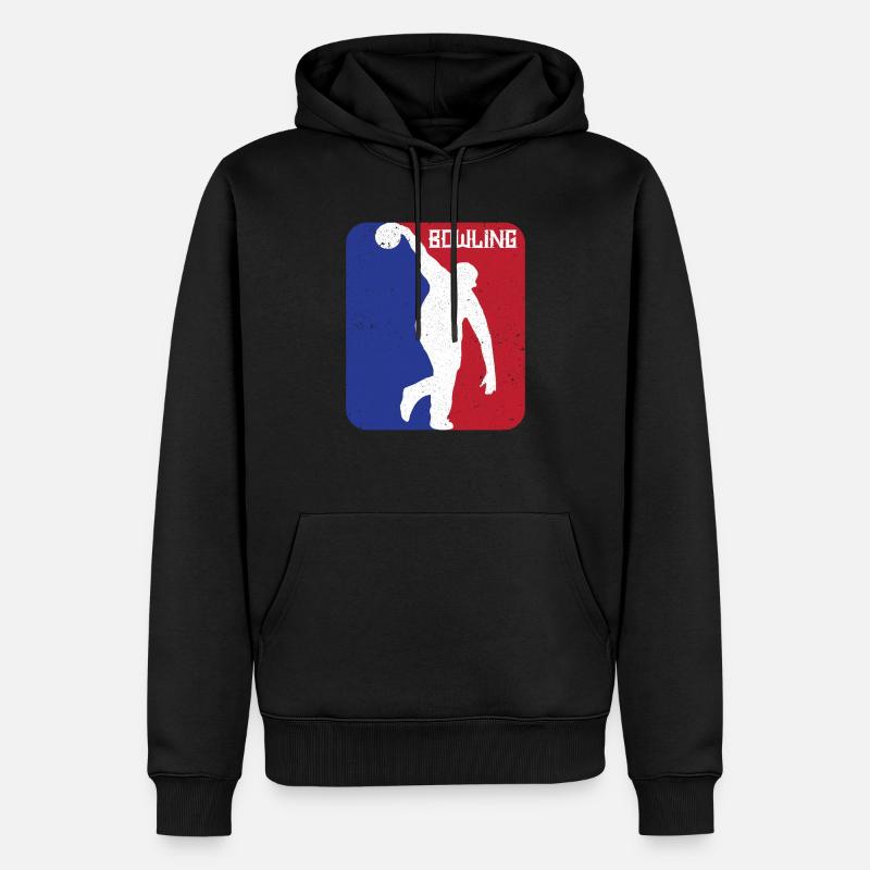 Bowling boule de bowling - Sweat à capuche Premium bio Homme - noir