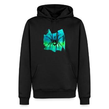 Spider Black Spider Black Spider T Shirt - Men’s Premium Organic Hoodie - black - Front - Nico (187cm)