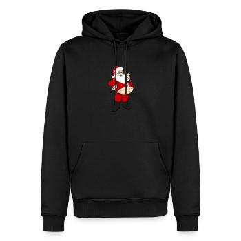 Lustiges Weihnachtsmann Nikolaus Geschenk - Männer Premium Bio Hoodie - Schwarz - Vorne - Nico (187cm)