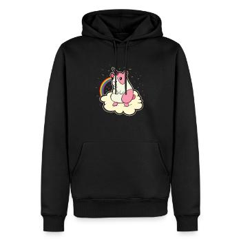 Lustig Meerschweinchen Süß Tier Haustier Geschenk - Männer Premium Bio Hoodie - Schwarz - Vorne - Nico (187cm)