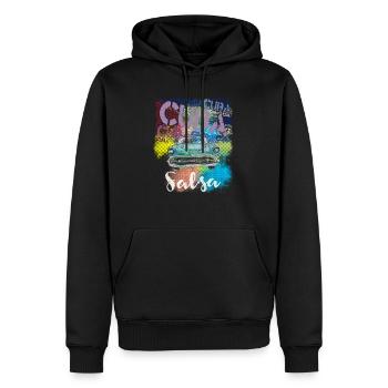 Salsa Cuba Havanna T-Shirt für Salsa Timba Tänzer - Männer Premium Bio Hoodie - Schwarz - Vorne - Nico (187cm)