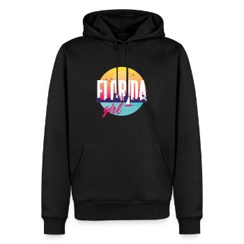 florida girl - Männer Premium Bio Hoodie - Schwarz - Vorne - Nico (187cm)