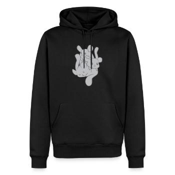 Chinchilla - Chinchillas - Cadeau - Famille - Sweat à capuche Premium bio Homme - noir - Devant - Nico (187cm)