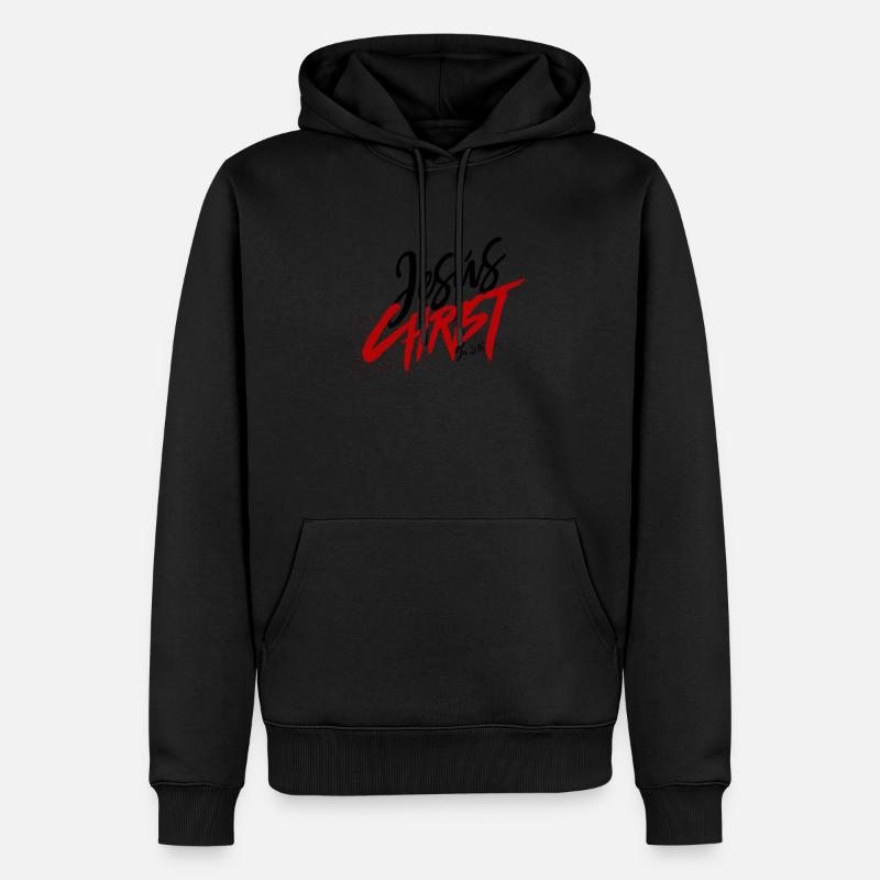 Christ Jésus Christ Jésus - Sweat à capuche Premium bio Homme - noir