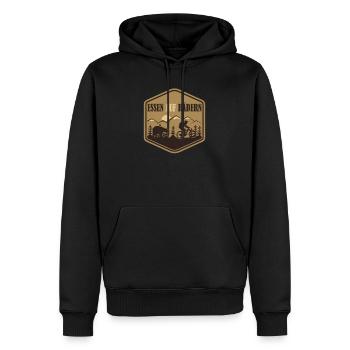 Essen Pflegedienst Ambulant Altenpflege Geschenk - Männer Premium Bio Hoodie - Schwarz - Vorne - Nico (187cm)