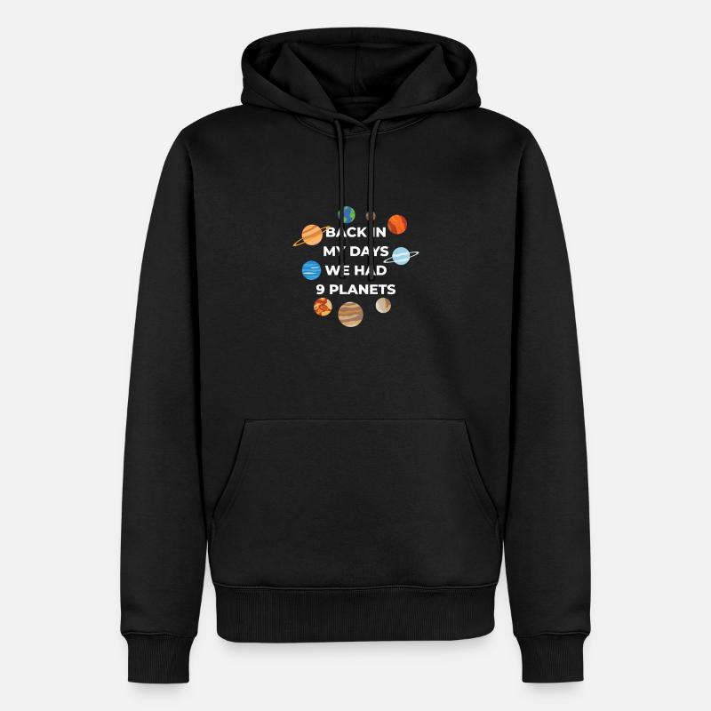 Planets - Männer Premium Bio Hoodie - Schwarz