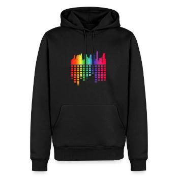 Electro Beats Festival City Stadt Geschenk - Männer Premium Bio Hoodie - Schwarz - Vorne - Nico (187cm)