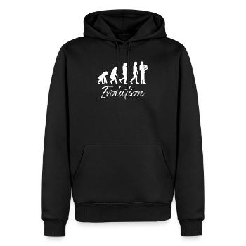 Cor français - Cor français - Hornist - Orchestre - Sweat à capuche Premium bio Homme - noir - Devant - Nico (187cm)