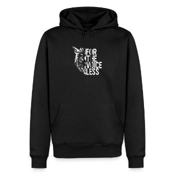 Wolf Wolf Pack Protection des animaux Woodlander Gift - Sweat à capuche Premium bio Homme - noir - Devant - Nico (187cm)