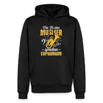 Orchester Horn Musiker Euphonium Blasmusik - Männer Premium Bio Hoodie - Schwarz - Vorne - Nico (187cm)
