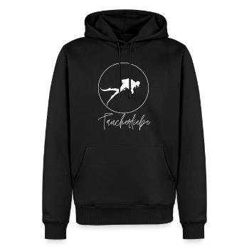 Taucherliebe - Tauchen, Wassersport, See - Männer Premium Bio Hoodie - Schwarz - Vorne - Nico (187cm)
