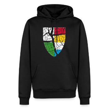 Oss Vintage - Männer Premium Bio Hoodie - Schwarz - Vorne - Nico (187cm)