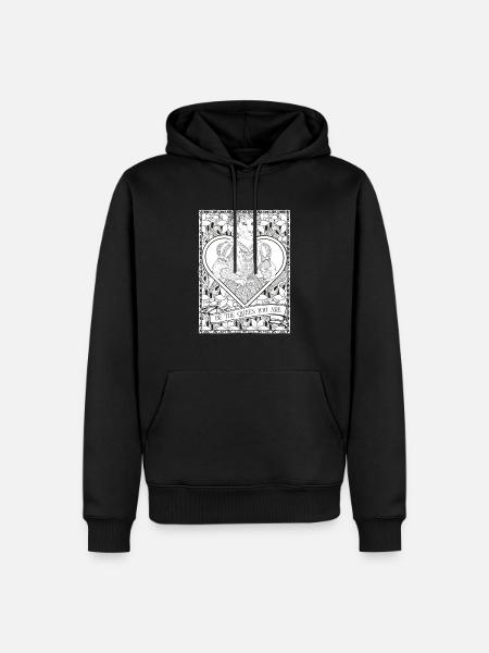 Be The Queen Vintage Lioness Fantasy Animal Glam G - Men’s Premium Organic Hoodie - black