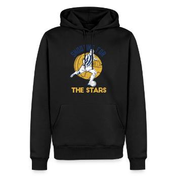 Shooting For The Stars Retro Cool Football Designs - Männer Premium Bio Hoodie - Schwarz - Vorne - Nico (187cm)