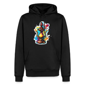 Wunderlampe / Wünsche /Orient / Wunder / Genie - Männer Premium Bio Hoodie - Schwarz - Vorne - Nico (187cm)