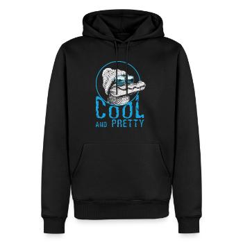 Alligator Cool Et Joli - Sweat à capuche Premium bio Homme - noir - Devant - Nico (187cm)