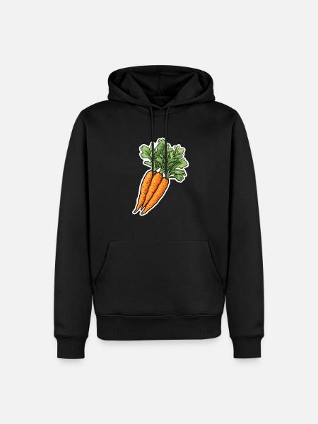 Carrot bunch - Men’s Premium Organic Hoodie - black