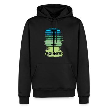 Pogo Stick Pogostick Bounce Jump Vintage Pogo - Männer Premium Bio Hoodie - Schwarz - Vorne - Nico (187cm)