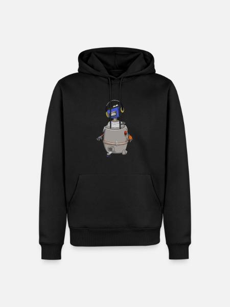 Walkman Robot - Men’s Premium Organic Hoodie - black