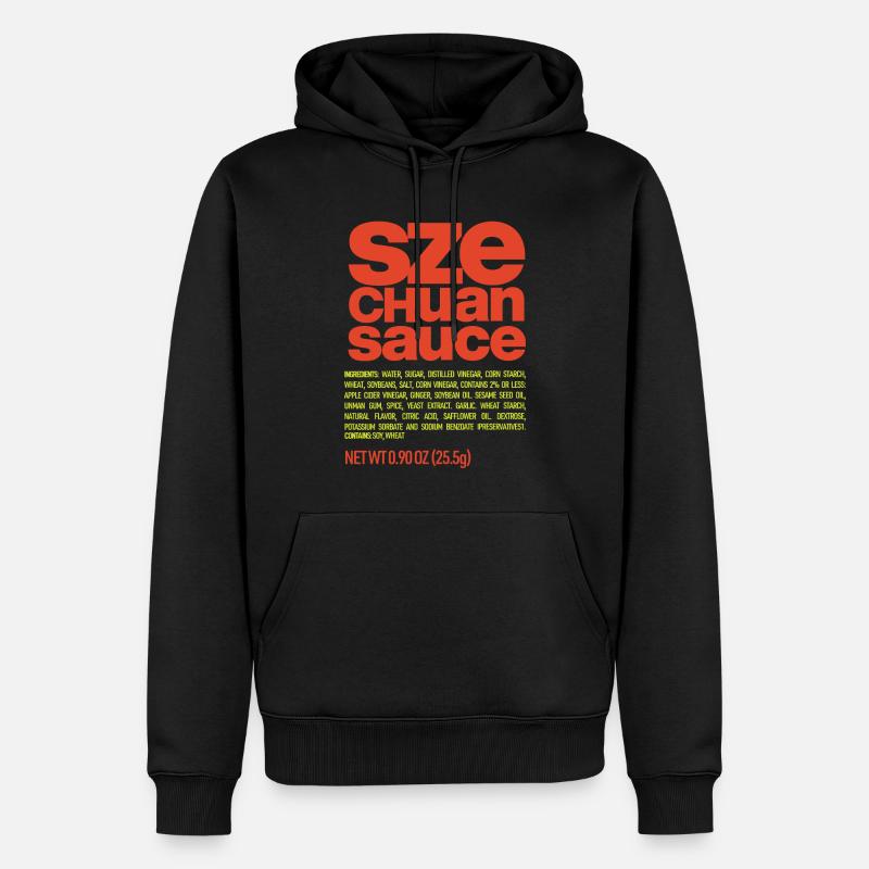 SAUCE SECHUANAISE - Sweat à capuche Premium bio Homme - noir