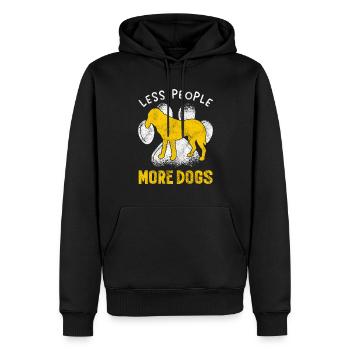 Bluetick Coonhound Gift Funny Saying - Men’s Premium Organic Hoodie - black - Front - Nico (187cm)