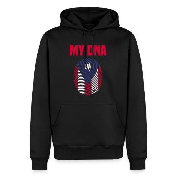 Puerto Rico Sprüche - Männer Premium Bio Hoodie - Schwarz - Vorne - Nico (187cm)
