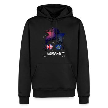 Ascension - Männer Premium Bio Hoodie - Schwarz - Vorne - Nico (187cm)