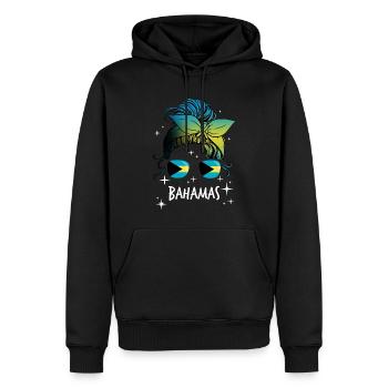 Bahamas - Sweat à capuche Premium bio Homme - noir - Devant - Nico (187cm)